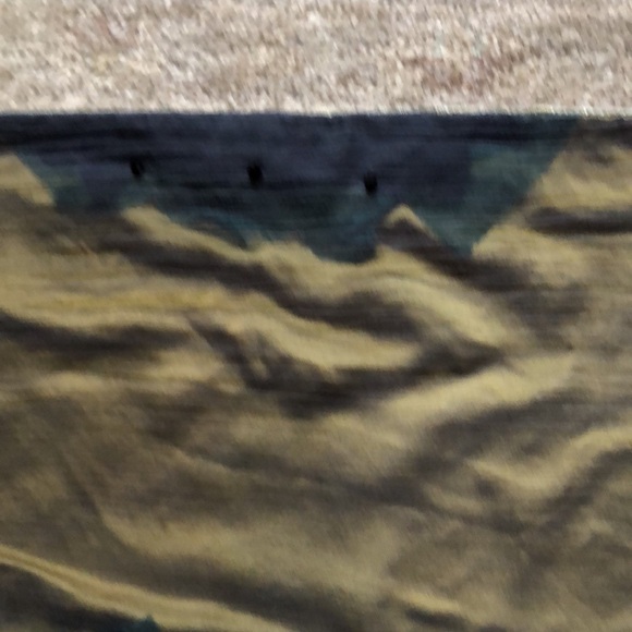 Bohemian Double faced, tailored, Velvet, chiffon Shawl Decorated w/Black Beads - Picture 8 of 16